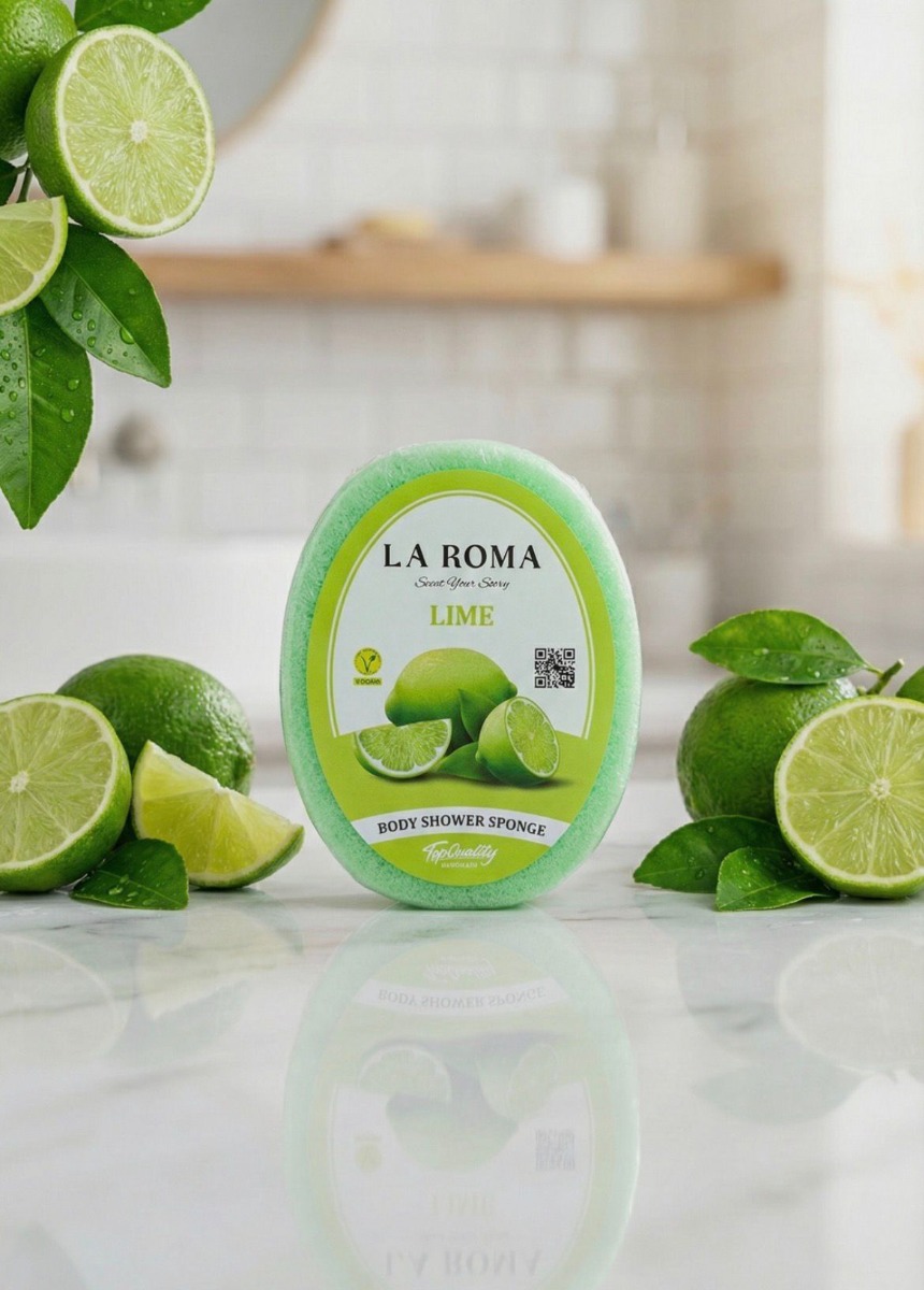 Burete cu sapun vegan, 130g, Lime, La Roma