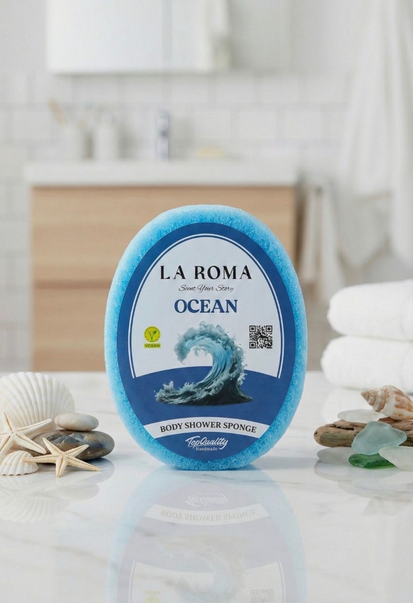 Burete cu sapun vegan, 130g, Ocean, La Roma