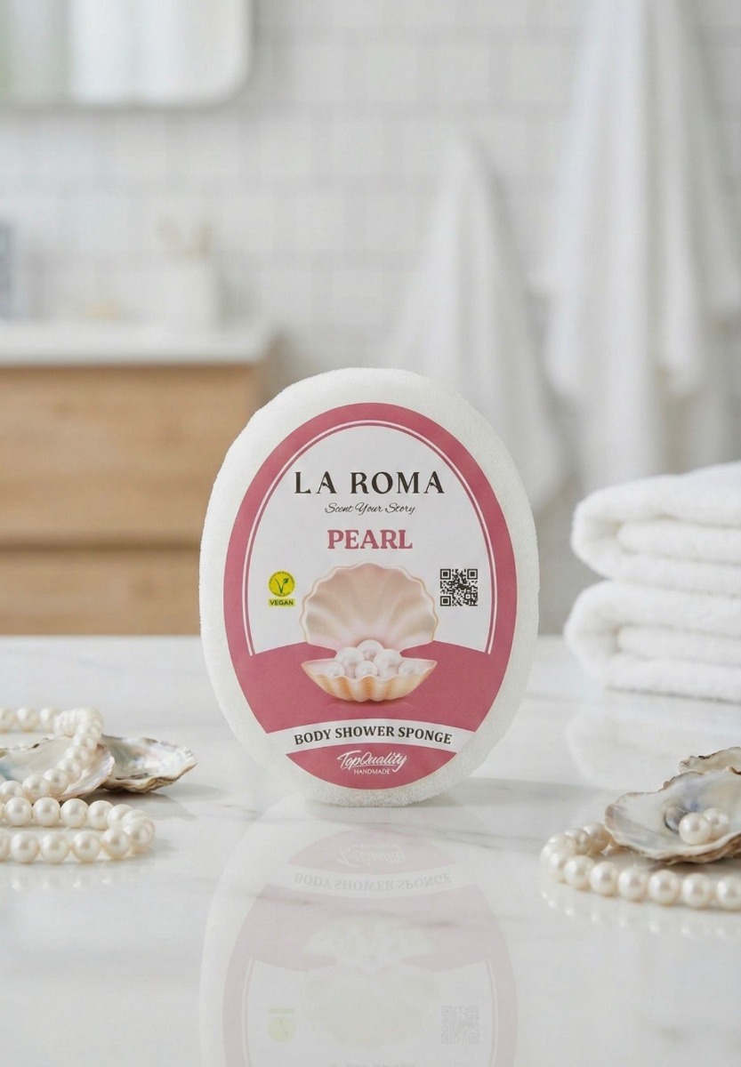 Burete cu sapun vegan, 130g, Pearl, La Roma