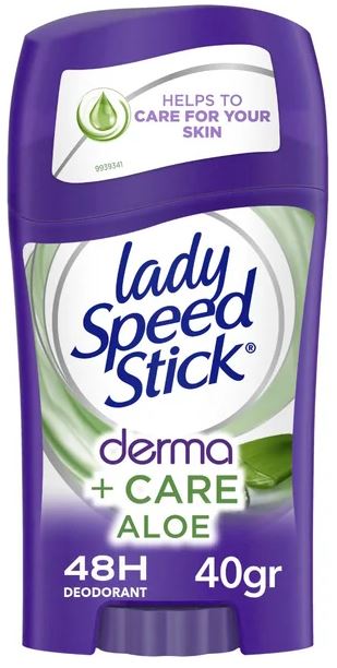 LADY SPEED STICK DEO SOLID 40G DERMA CARE+ALOE