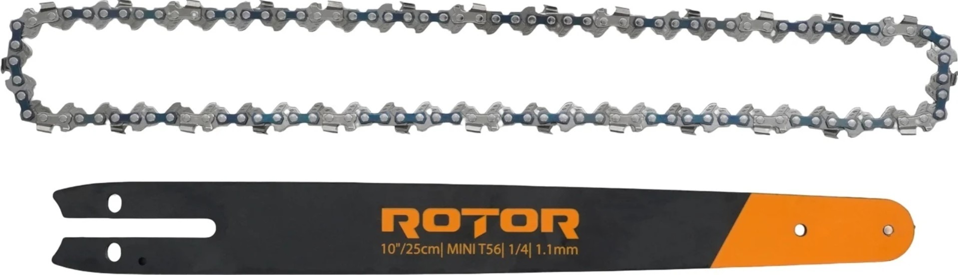 Set lama + lant drujba 10in/25 cm, 56T, pas 1/4, ROTOR