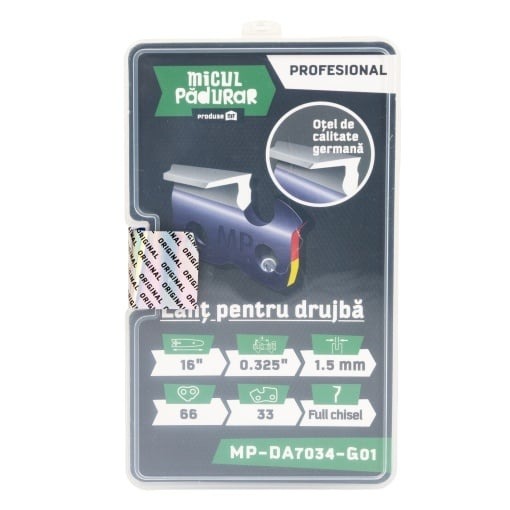 Lant Micul Padurar Profesional, 16in .325in 1.5mm 66P 33D full-chisel