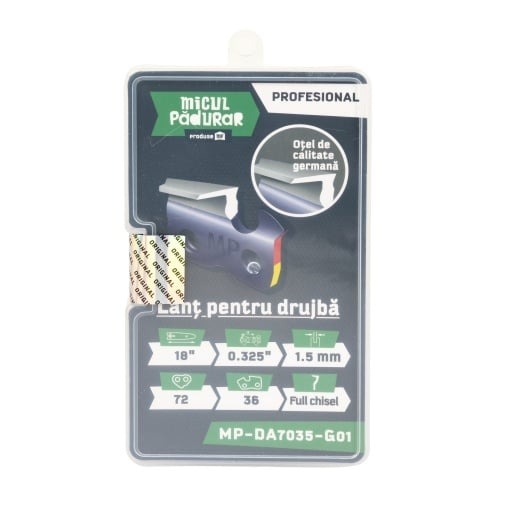 Lant Micul Padurar Profesional, 18 tol .325 in 1.5mm 72P 36D full-chisel