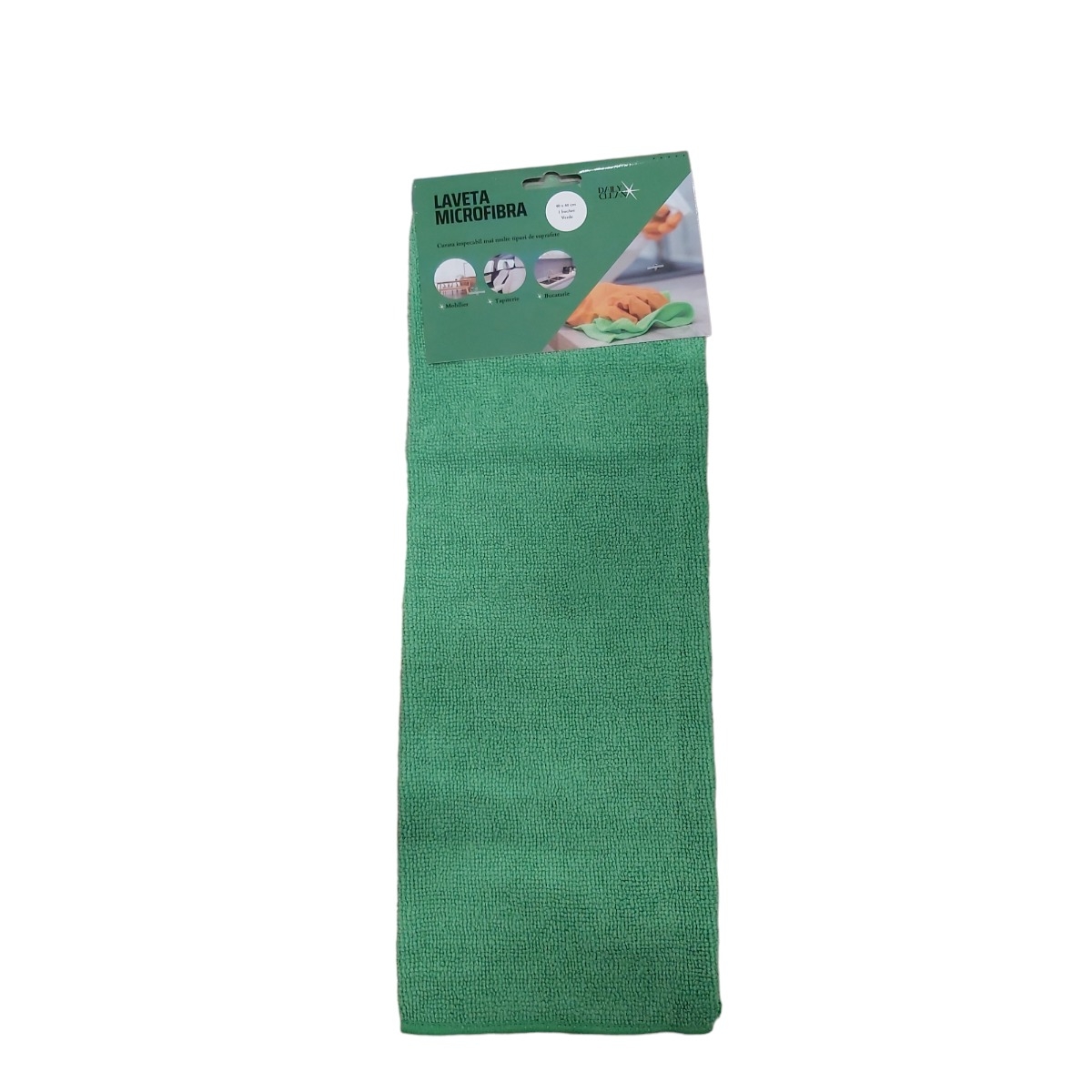 LAVETA MICROFIBRA VERDE 40X40CM