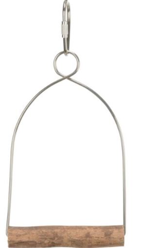 Leagan Arc Pentru Pasari, Lemn/Metal, 8x15 cm, 5825
