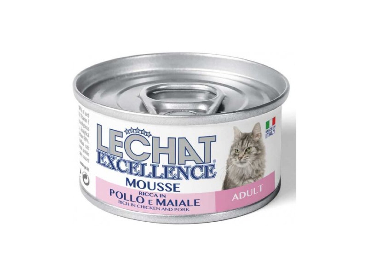 Monge Hrana Umeda Pentru Pisici, LeChat Excellence Adult, Mousse Cu Pui/Porc, 85 g
