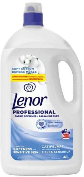 Balsam de rufe, Soft Cotton, 4L, 200 spalari, Lenor