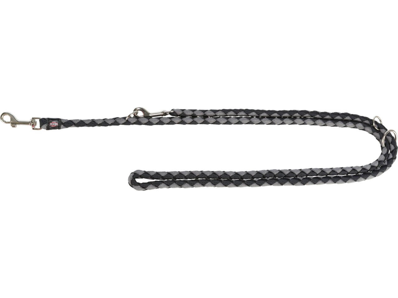 Trixie Lesa Cavo Coarda, Reglabila, S-M: 2 m/12 mm, Negru/Grafit, 143520