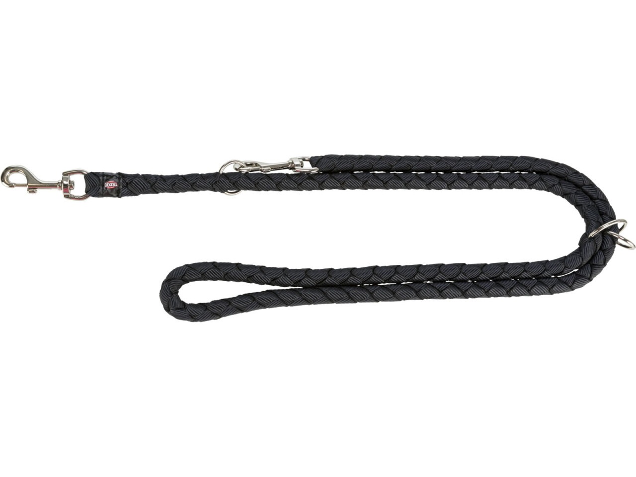 Trixie Lesa Cavo Coarda, Reglabila, L-XL: 2 m/18 mm, Negru, 143601
