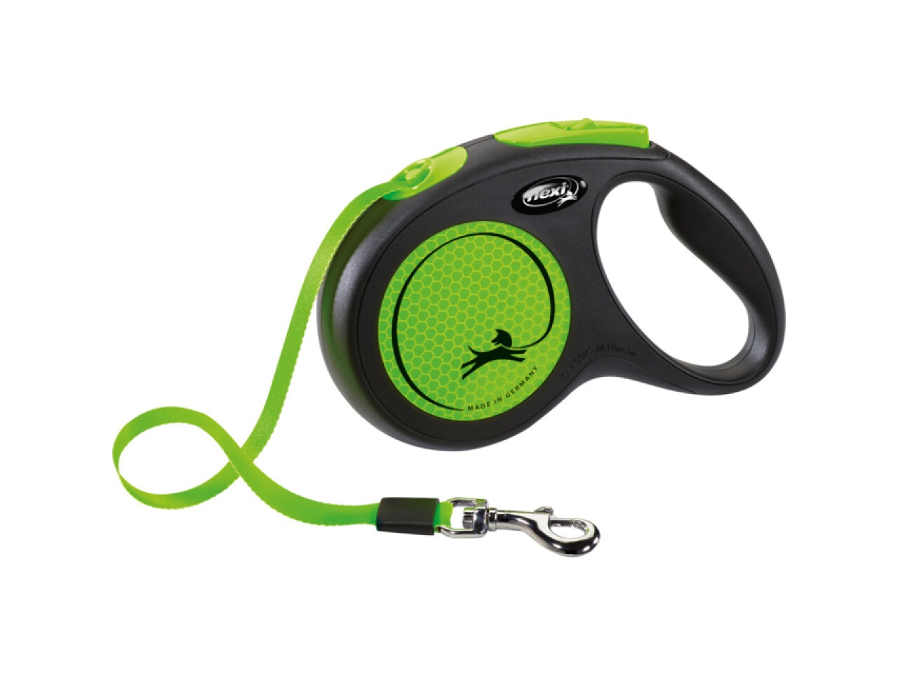 Flexi Lesa Neon, Banda, S: 5 m/15 kg, Verde Neon, 209314