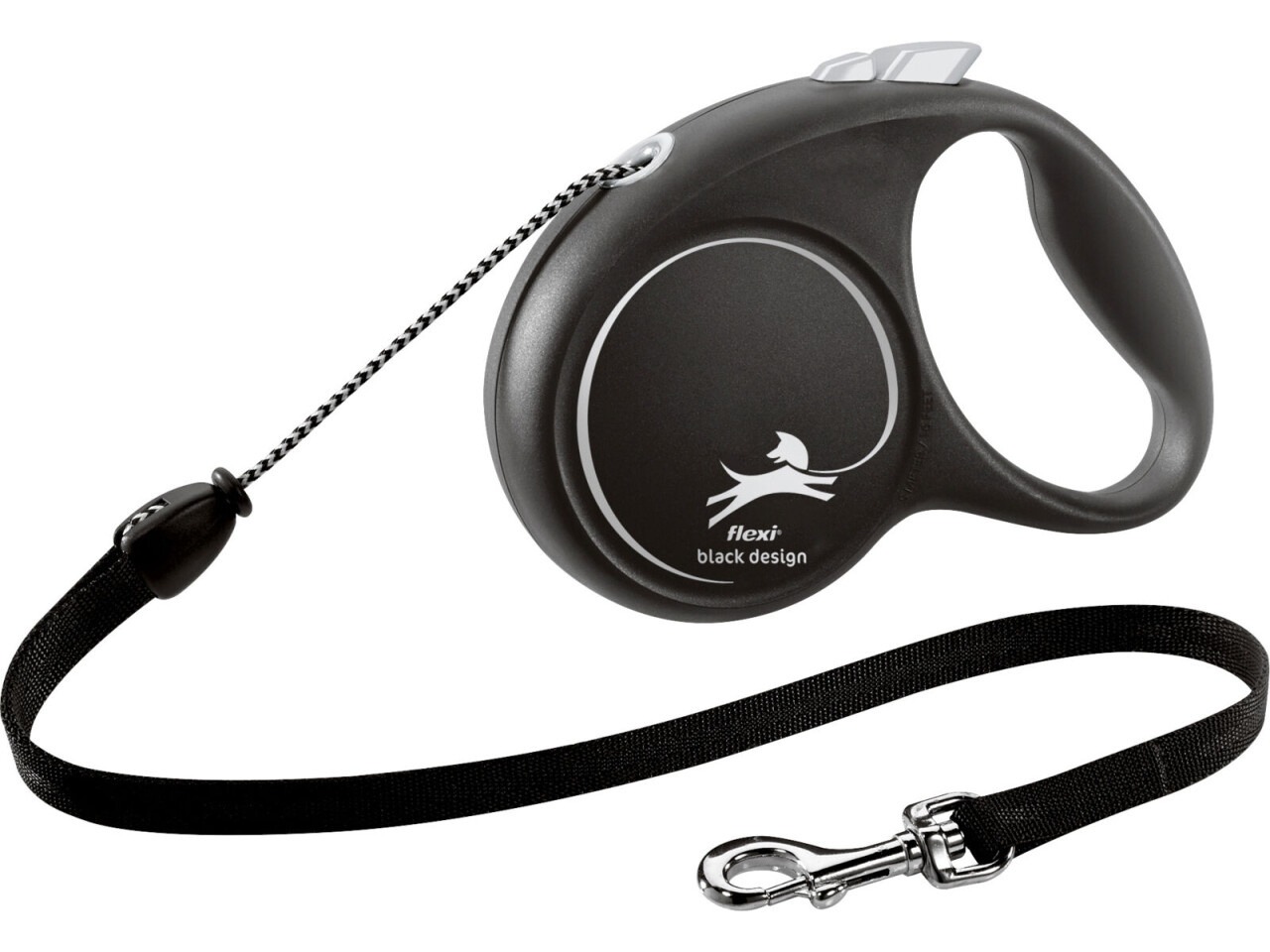 Flexi Lesa Black Design, Snur, S: 5 m/12 kg, Negru, 12251