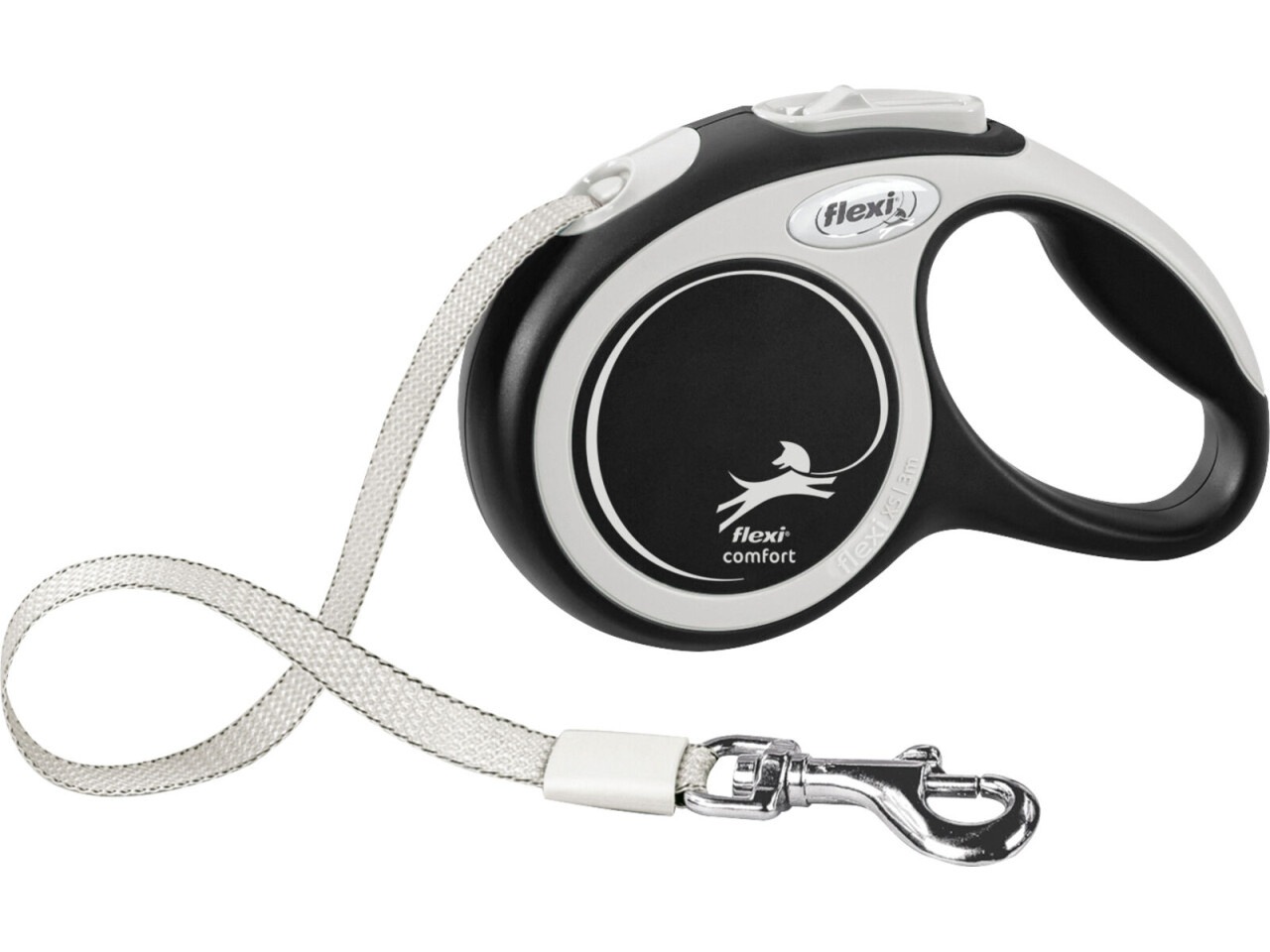 Flexi Lesa Comfort, Banda, L: 5 m/60 kg, Negru, 213601