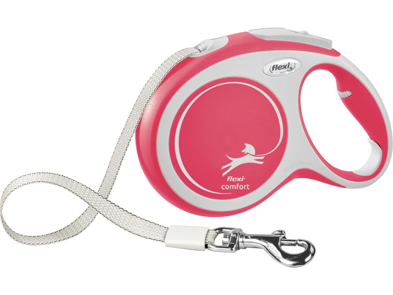 Flexi Lesa Comfort, Banda, L: 8 m/50 kg, Rosu, 213703