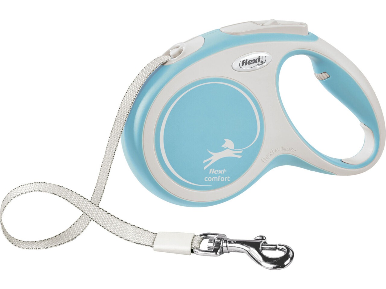 Flexi Lesa Comfort, Banda, M: 5 m/25 kg, Albastru Deschis, 213504