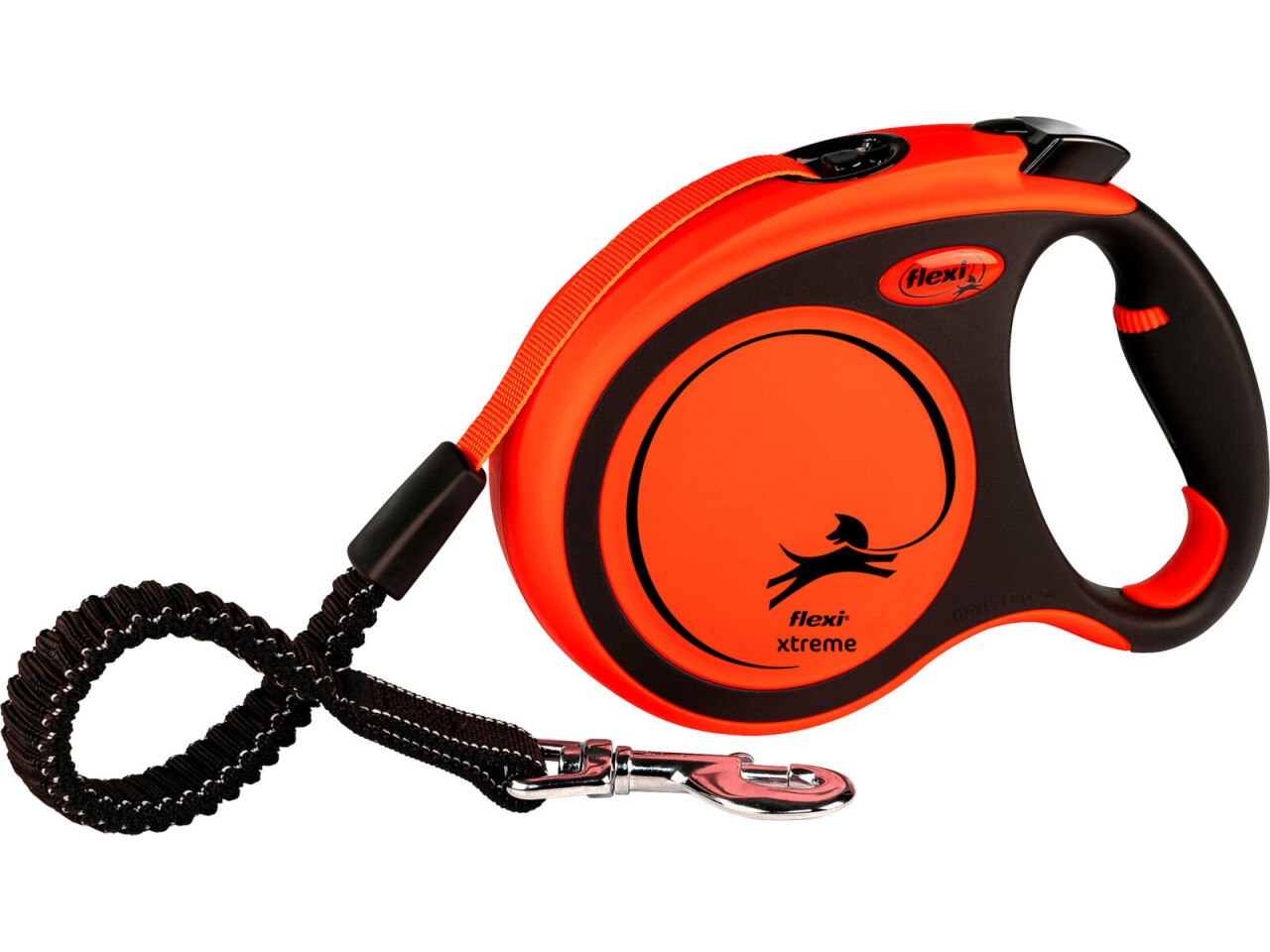 Flexi Lesa Xtreme, Banda, S: 5 m/20 kg, Negru/Portocaliu, 21417