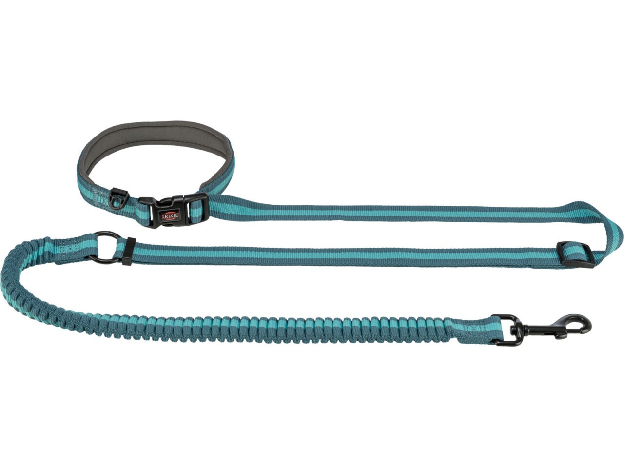 Trixie Lesa Jogging cu Amortizor 1.33-1.80 m/20 mm Petrol/Aqua, 12763
