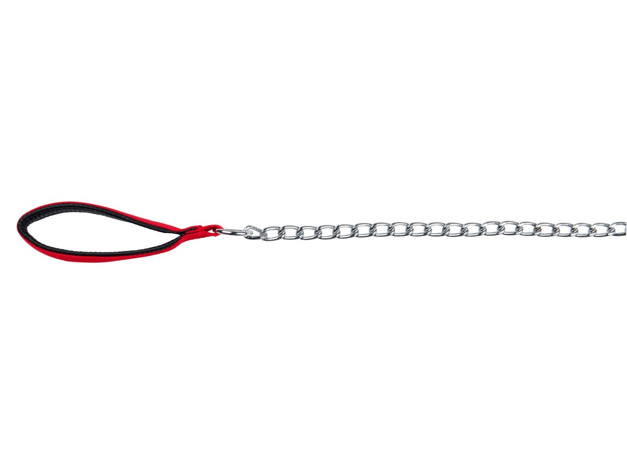 Trixie Lesa Lant Cu Maner Din Neopren, L-XL: 1.00 m/4.0 mm, Rosu, 14033