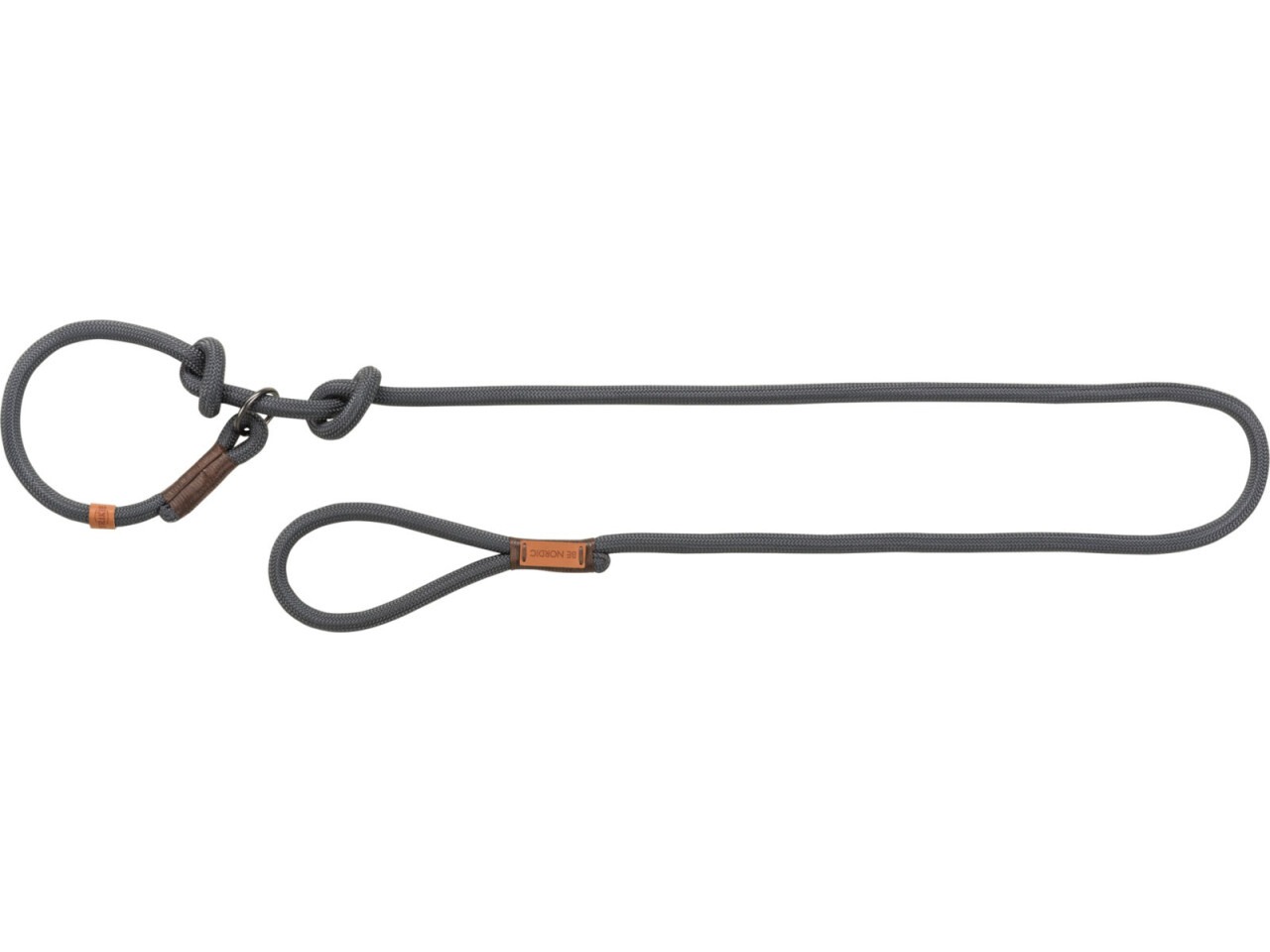 Trixie Lesa si Zgarda Strangulanta Nordic, L- XL: 1.7 m/0.13 mm, Gri, 17251