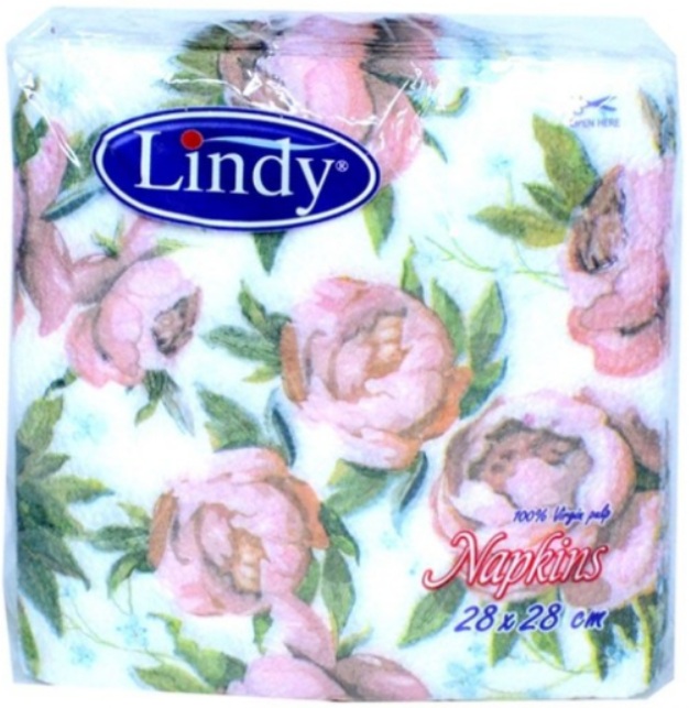 LINDY SERVETELE DE MASA 1STR 28X28CM 55BUC