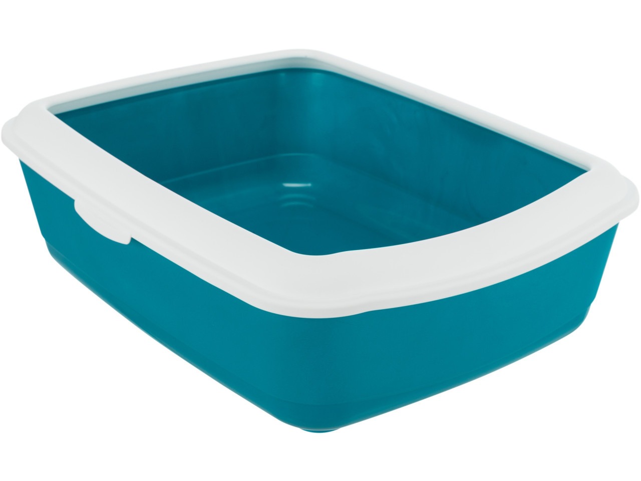 Trixie Litiera Classic, Cu Rama, 37 x 15 x 48 cm, Albastru Petrol/Alb, 40180