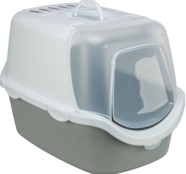 Litiera Vico Open Top, Cu Capac Si Lopatica, 40x40x56 cm, Gri Deschis/Alb, 40343