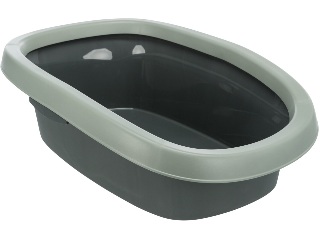 Trixie Litiera Carlo, Cu Rama, Be Eco, 38 x 17 x 58 cm, Antracit/Gri - Verde, 40212