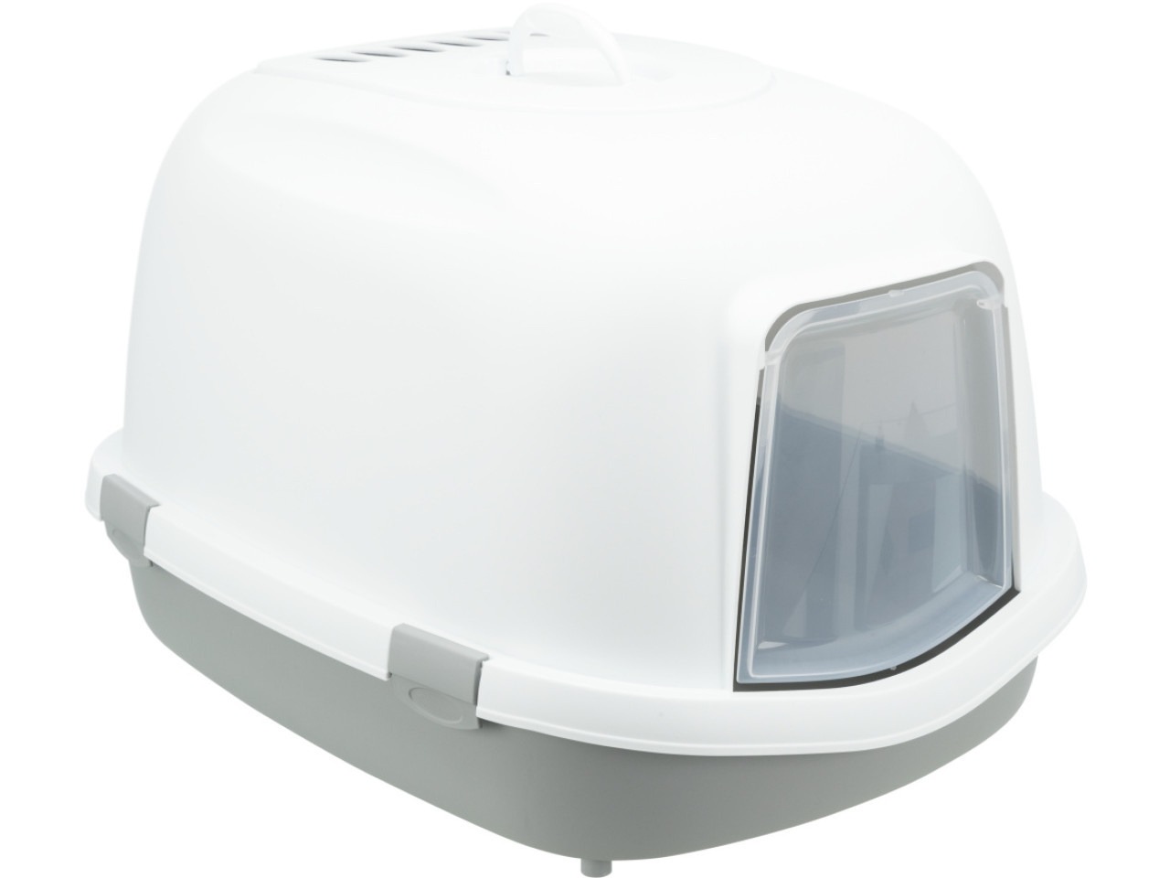 Trixie Litiera Primo XXL, Cu Capac, 56 x 47 x 71 cm, Gri/Alb, 40176