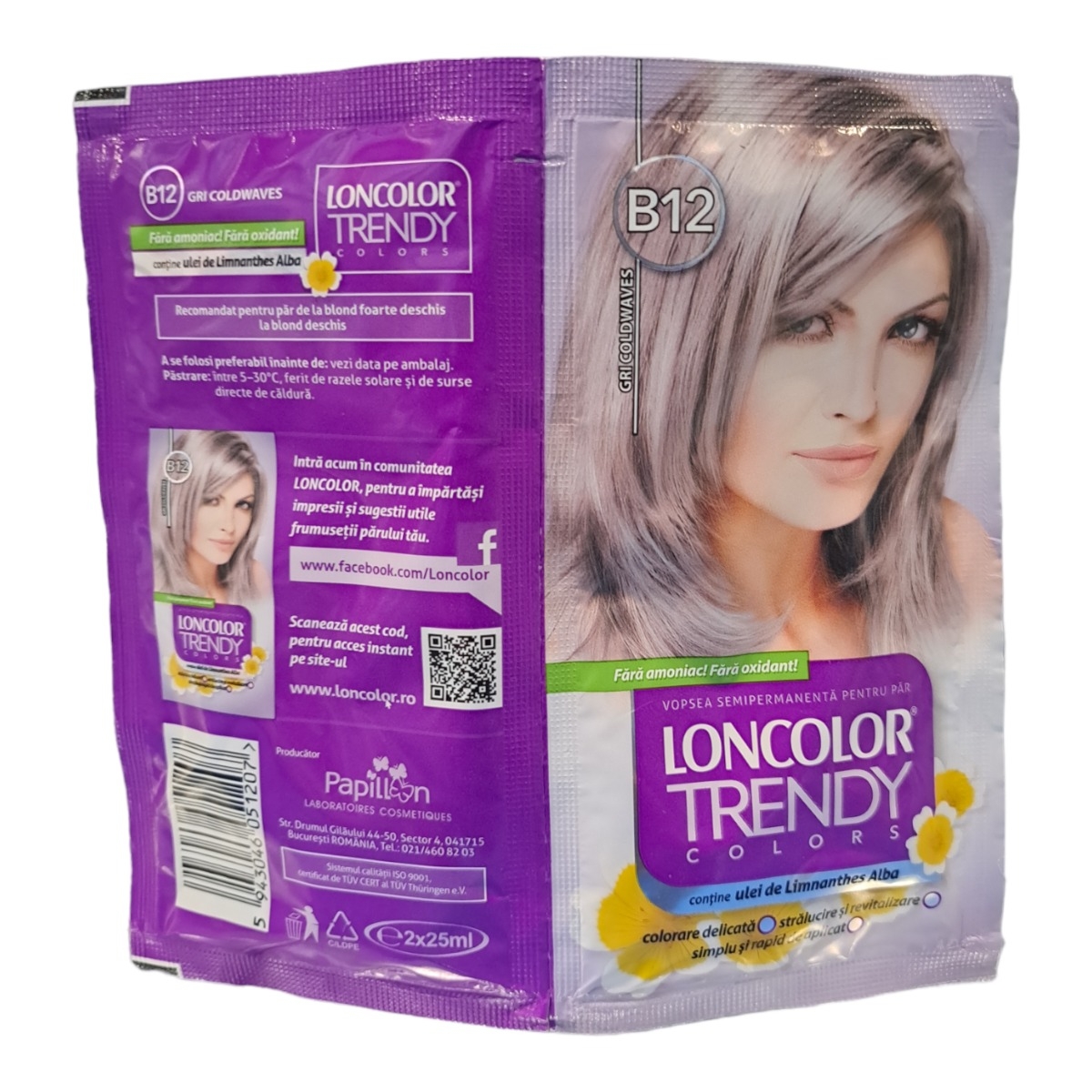LONCOLOR TRENDY NUANTATOR PAR GRI COLD WAVES B12 2X25ML
