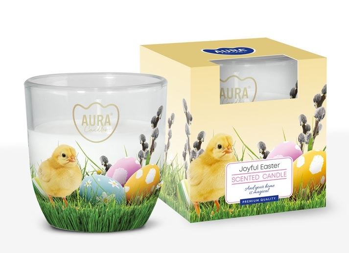 Lumânare parfumată AC-002-516, Paște Fericit