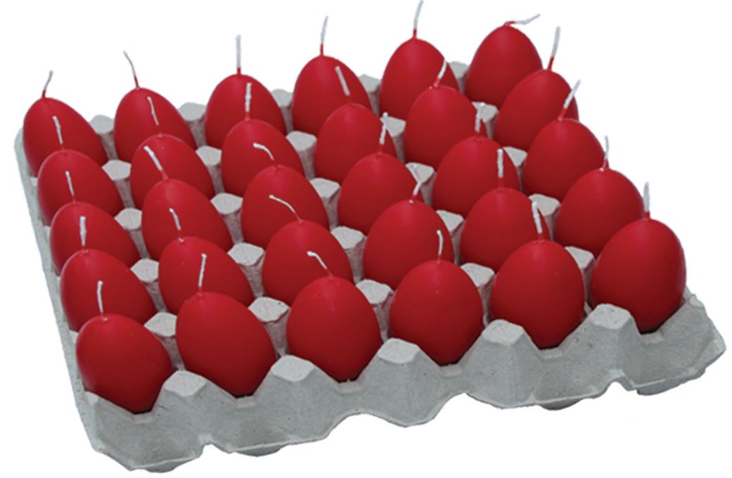 Lumânare ou Bolsius culoare roșie