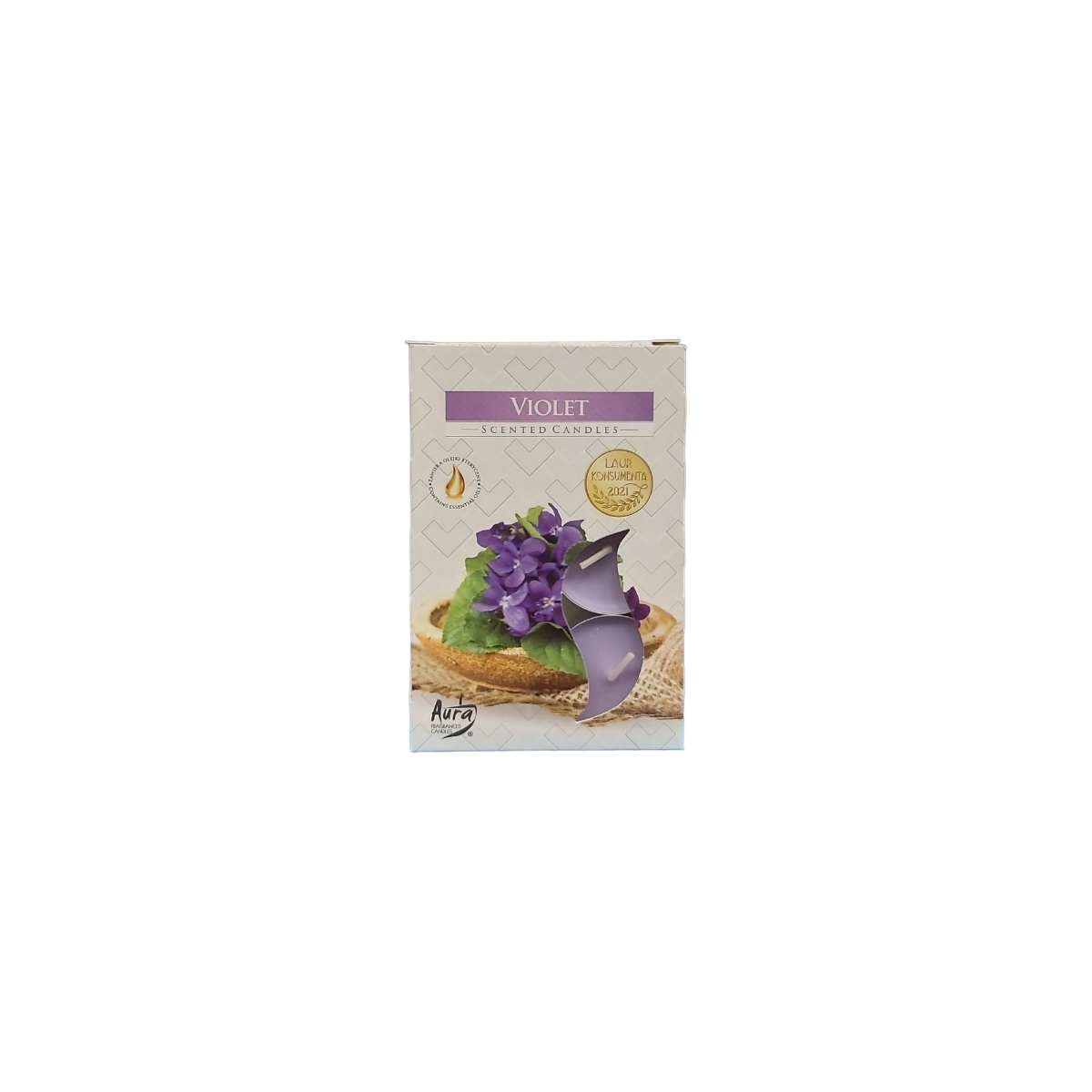 LUMANARE PASTILA P15-131 VIOLETA 6 BUC/SET