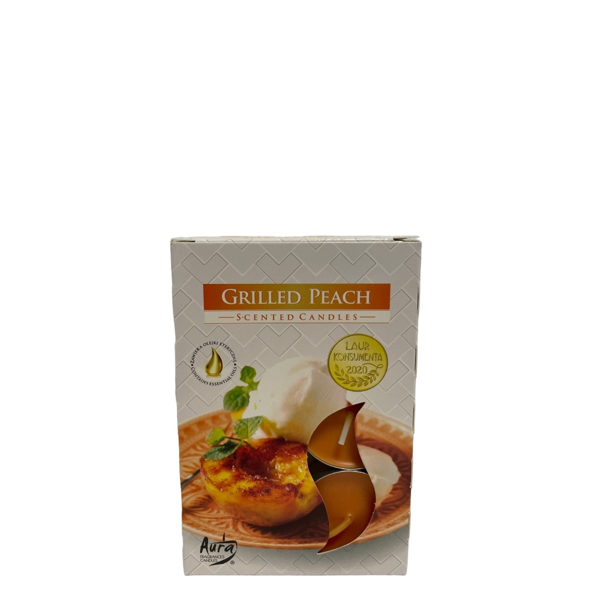 LUMANARE PASTILA P15-331 GRILLED PEACH 6BUC/SET