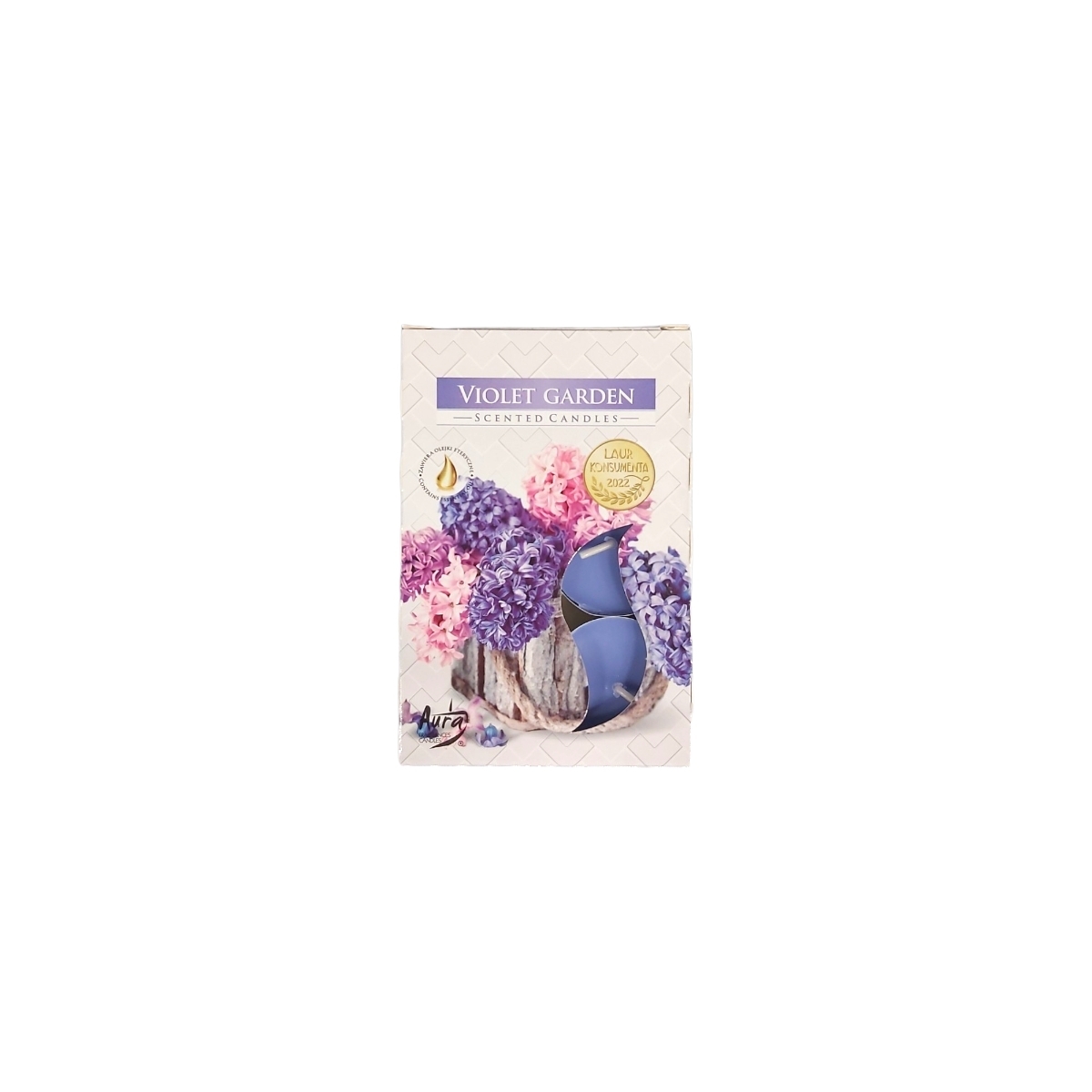 LUMANARE PASTILA P15-343 VIOLET GARDEN 6 BUC/SET