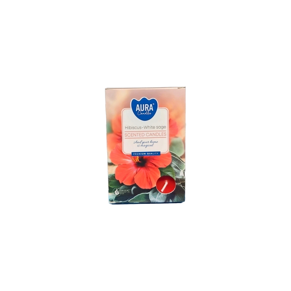 LUMANARE PASTILA P15-356 HIBISCUS&SALVIE ALBA 6 BUC/SET