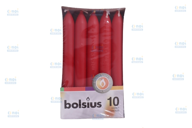 LUMANARI CILINDRICE BOLSIUS ROSU CIB 10-241 10BUC/SET