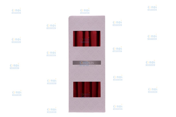 LUMANARI CONICE ROSU METAL S30-230 A10 10BUC/SET