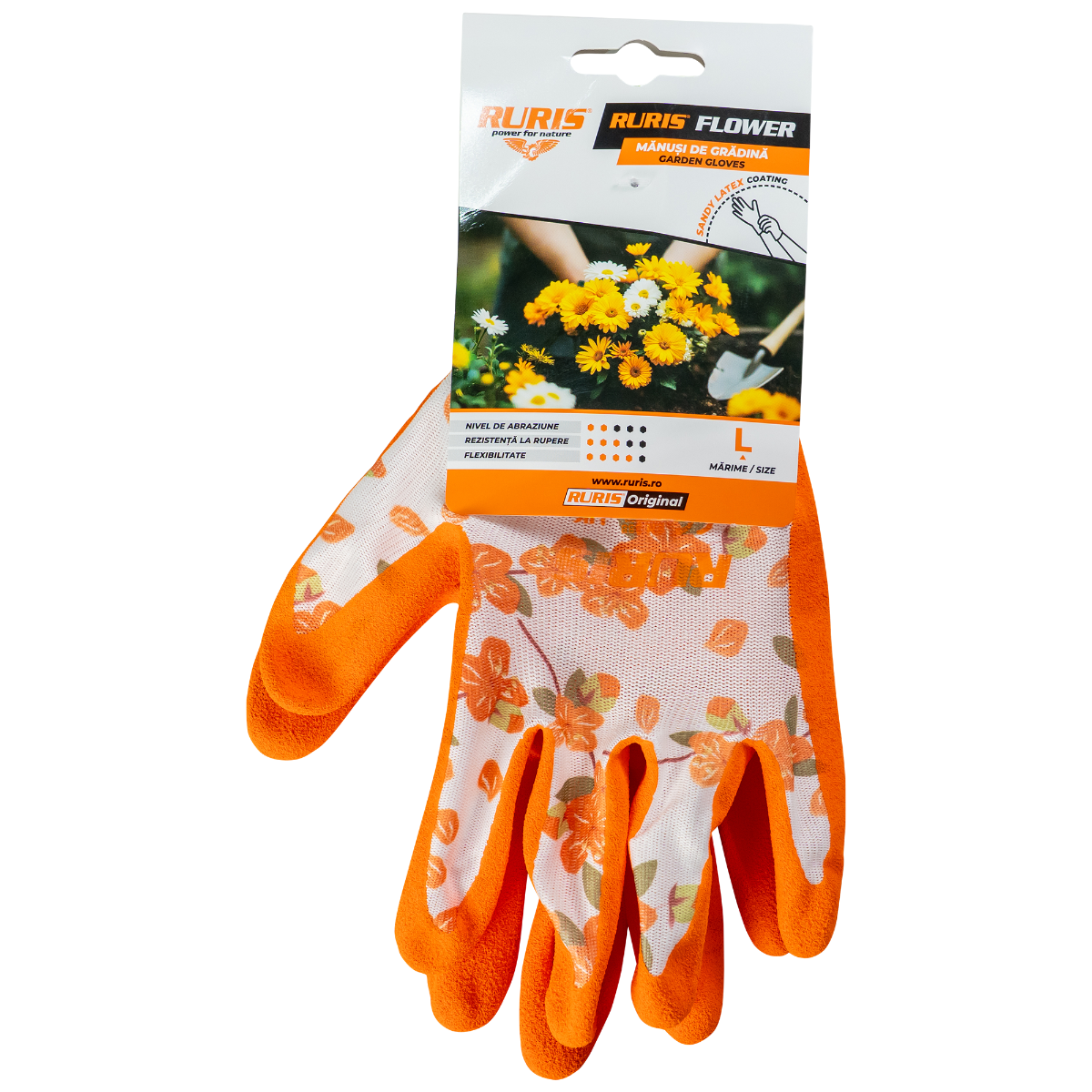 Manusi De Gradina Ruris Flower, Size L