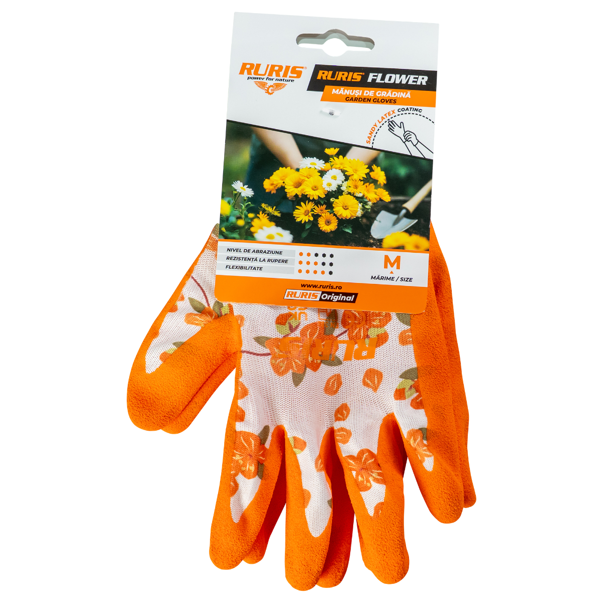 Manusi De Gradina Ruris Flower, Size M