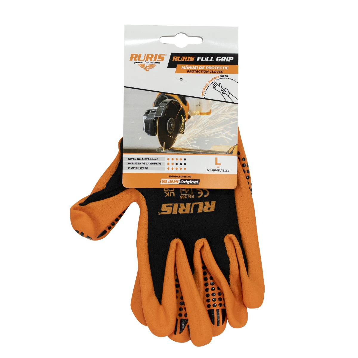 Manusi De Protectie Ruris Full Grip, Size L