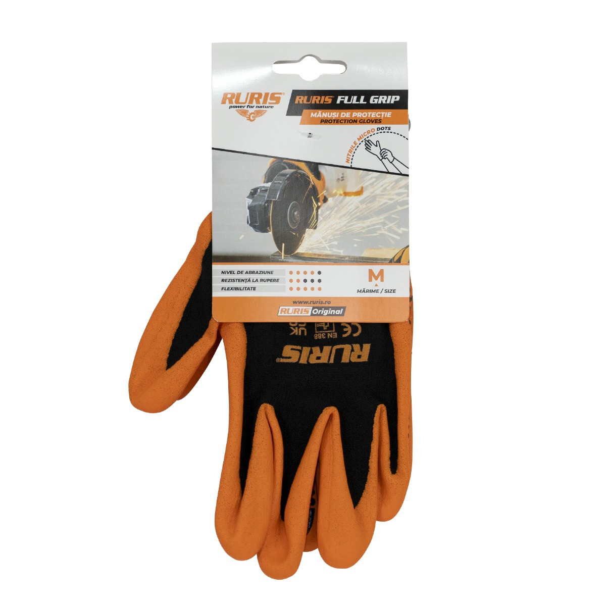Manusi De Protectie Ruris Full Grip, Size M