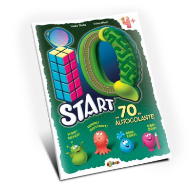 Marea carte de colorat - IQ start 4+ (cu 70 de autocolante)