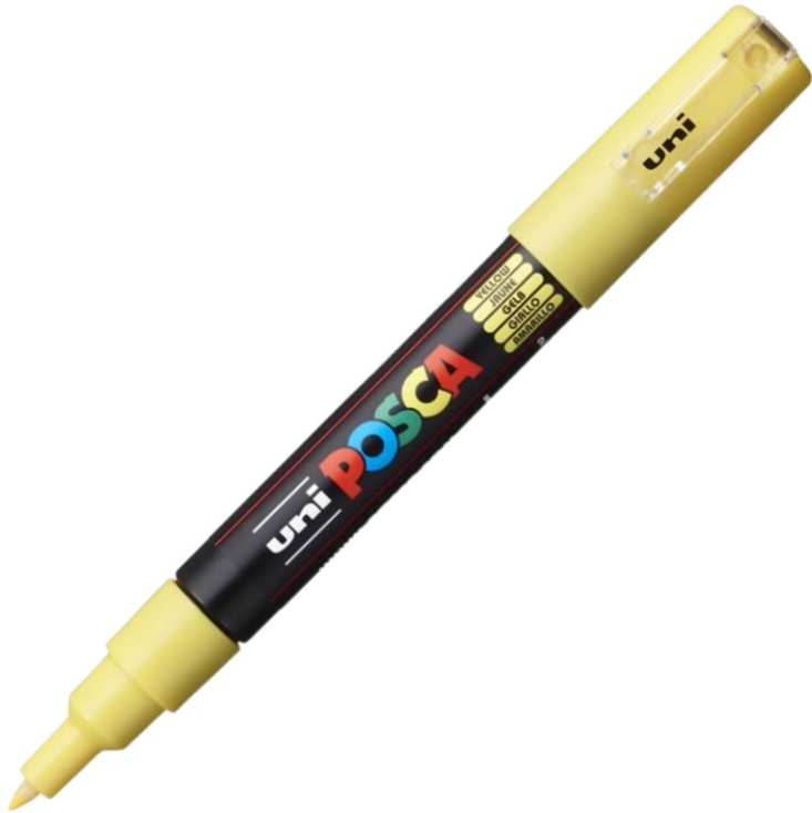 Marker UNI PC-1M 0. 7 mm galben Posca