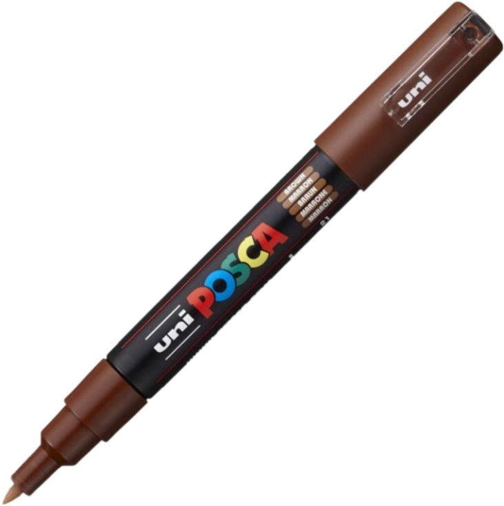 Marker UNI PC-1M 0. 7 mm maro Posca M257