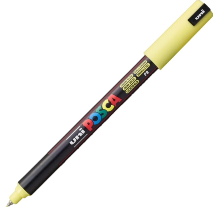 Marker UNI PC-1MR 0. 7 mm varf metalic fin sunshine yellow Posca