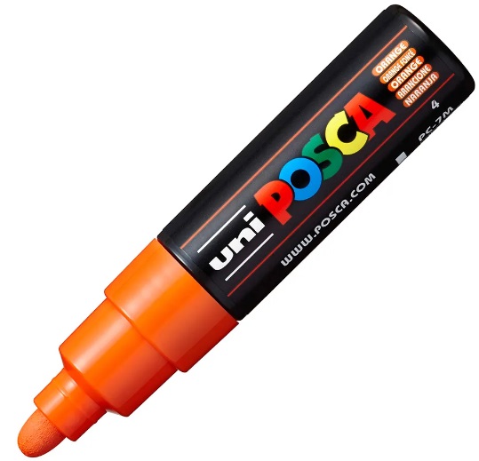 Marker UNI PC-7M 4. 5-5. 5 mm portocaliu Posca