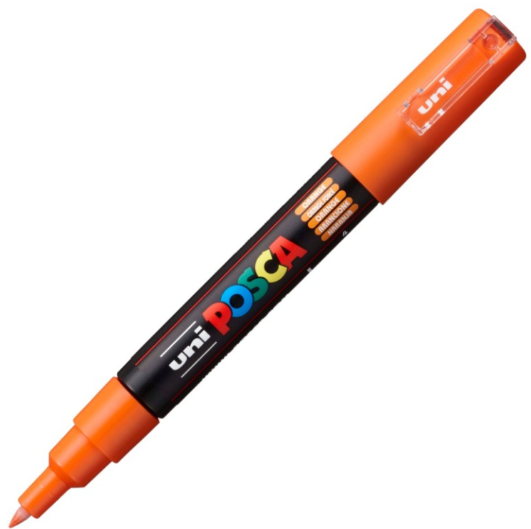 Marker UNI PC-1M 0. 7 mm portocaliu inchis Posca