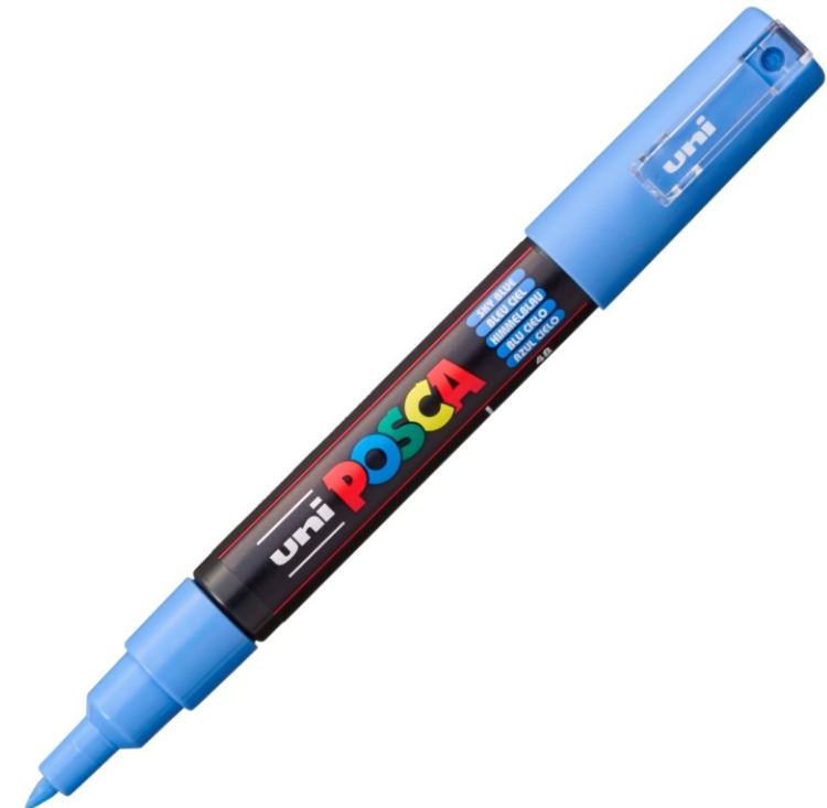 Marker UNI PC-1M 0. 7 mm sky blue Posca M1450