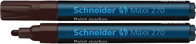 Marker cu vopsea SCHNEIDER Maxx 270, varf rotund 1-3mm - maro