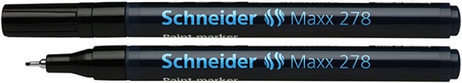 Marker cu vopsea SCHNEIDER Maxx 278, varf rotund 0.8mm - negru