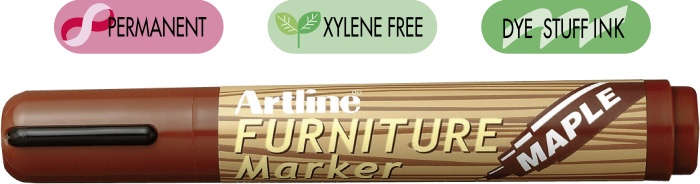 Marker ARTLINE 95, pentru mobilier din lemn (retusuri), corp plastic, varf tesit 2.0-5.0mm - artar